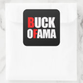 BUCK OFAMA VIERKANTE STICKER (Tas)