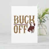 Buck Off Bedankkaart (Staand voorkant)