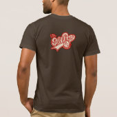 Buck off! (crème crème/rood) t-shirt (Achterkant)