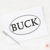 BUCK Ovale Logo Sticker (Envelop)
