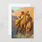 Buck Peters, Ranchman van Maynard Dixon Bedankkaart (Voorkant / Achterkant)