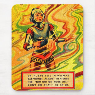 Buck Rogers uit 1930 komiek Wilma Deering Muismat