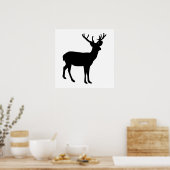 Buck Silhouette Poster (Keuken)
