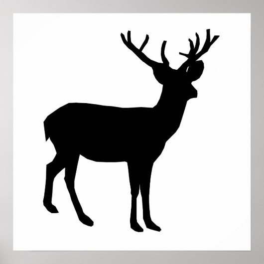 Buck Silhouette Poster (Voorkant)