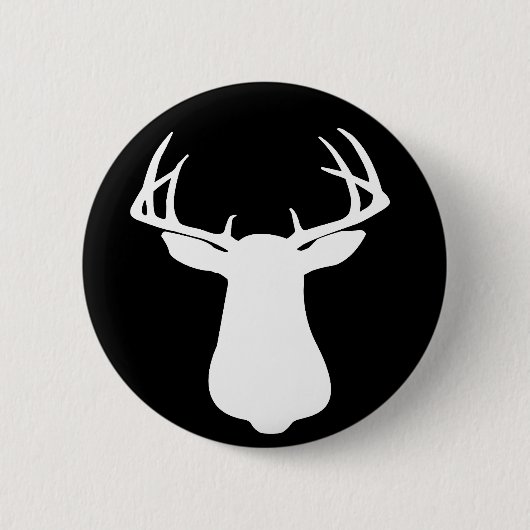 BUCK SILLHOUETTE RONDE BUTTON 5,7 CM (Voorkant)