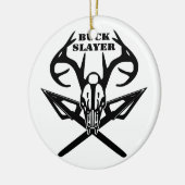 Buck Slayer Deer & Arrows Keramisch Ornament (Links)