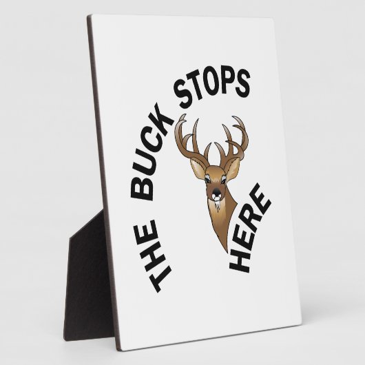 Buck Stops here Fotoplaat (Zijkant)