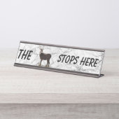 BUCK STOPS HIER BUREAU NAAMBORDJE (Voorkant)
