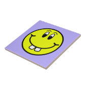 Buck Teeth Smiling Face Emoji Ceramic Photo Tile Tegeltje (Zijkant)
