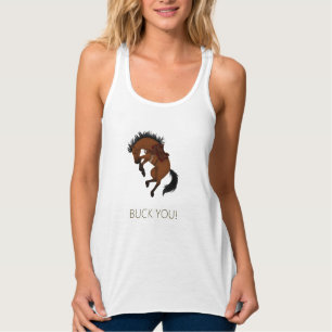 Buck you! Funny Bay Horse Tanktop