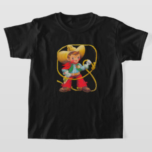 Buckaroo Cowboy Rope Pet Spurs Badge T-shirt