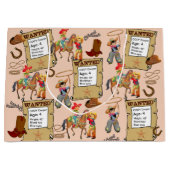 Buckaroo Cowboy wil naam en beschrijving toevoegen Groot Cadeauzakje (Voorkant)