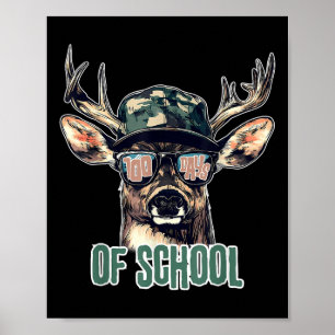 Bucked 100 dagen van school herten jacht jongen me poster