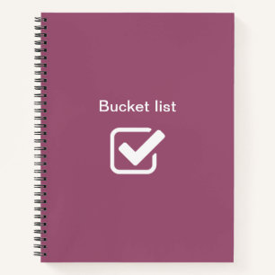 Bucket lijst - notitieboek