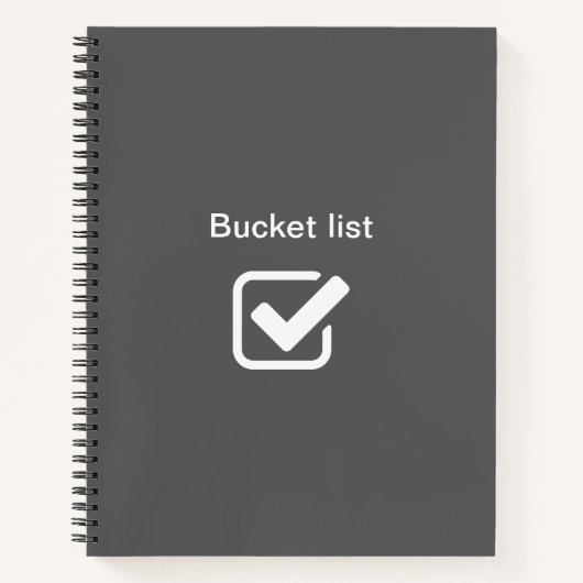 Bucket lijst - notitieboek (Voorkant)