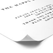 Bucket List bruiloft poster (Hoek)