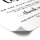 Bucket List bruiloft poster (Hoek)