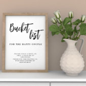 Bucket List bruiloft poster