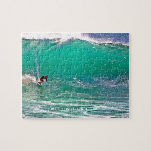 Bucket List Dreaming Surf Turquoise Waves Legpuzzel (Horizontaal)
