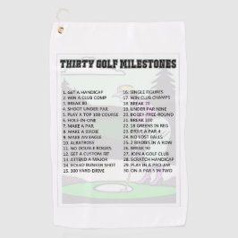 Bucket List Golf Towel Golfhanddoek