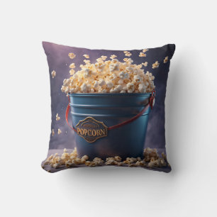 Bucket met popcorn kussen