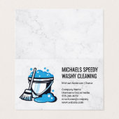 Bucket of Soapy Water Visitekaartjes (Buitenkant ongevouwen)