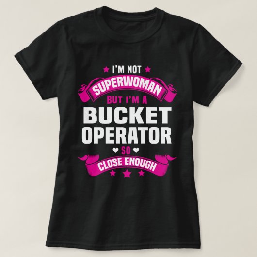 bucketoperator t-shirt (Design voorkant)