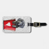 Buckets of Love Dachshund Puppy Bagagelabel (Voorkant horizontaal)