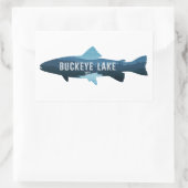 Buckeye Lake Ohio Fish Rechthoekige Sticker (Tas)
