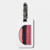 Buckeye Lake Ohio Red Sunrise Bagagelabel (Achterkant verticaal)