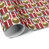 Buckeye Nut Ohio Gift Wrap Cadeaupapier (Rol Hoek)