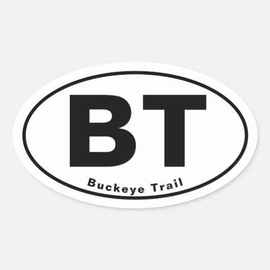 Buckeye Trail Oval Sticker (Voorkant)
