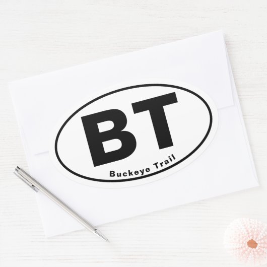 Buckeye Trail Oval Sticker (Enveloppe)