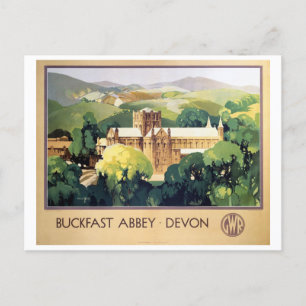 Buckfast Abbey-klooster Britse Spoorwegen Briefkaart