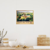 Buckfast Abbey-klooster Britse Spoorwegen Poster (Keuken)