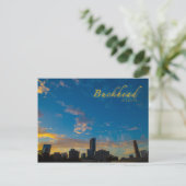 Buckhead Skyline bij Sunset Briefkaart (Staand voorkant)