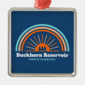 Buckhorn Reservoir North Carolina Rainbow Metalen Ornament (Voorkant)