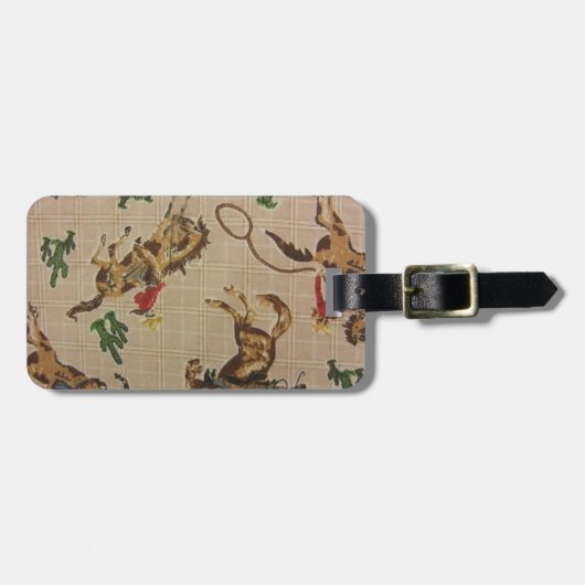 Bucking Bronco Bagagelabel (Voorkant horizontaal)