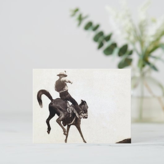 Bucking Bronco Briefkaart (Staand voorkant)