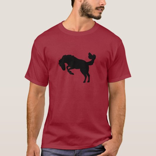 Bucking Bronco Horse T-shirt (Voorkant)