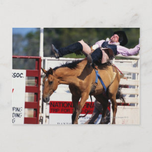 BUCKING BRONCO IN RODEO 3 BRIEFKAART