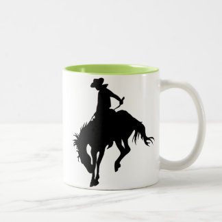 Bucking Bronco; Rodeo; Koel Tweekleurige Koffiemok