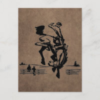 Bucking Bronco Rodeo Leather