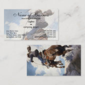 Bucking door NC Wyeth Visitekaartje (Voorkant / Achterkant)
