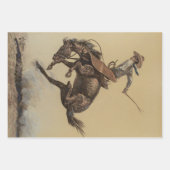“Bucking Horse” Westerse kunst van Will James Inpakpapier Vel (Voorkant)