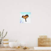 Bucking Unicorn Poster (Keuken)