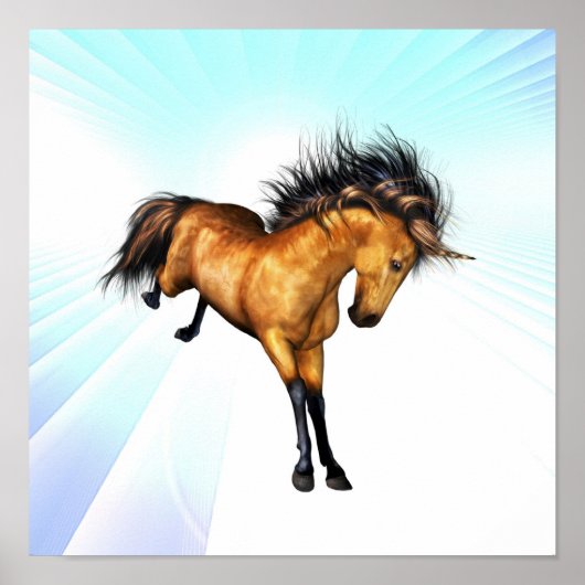 Bucking Unicorn Poster (Voorkant)