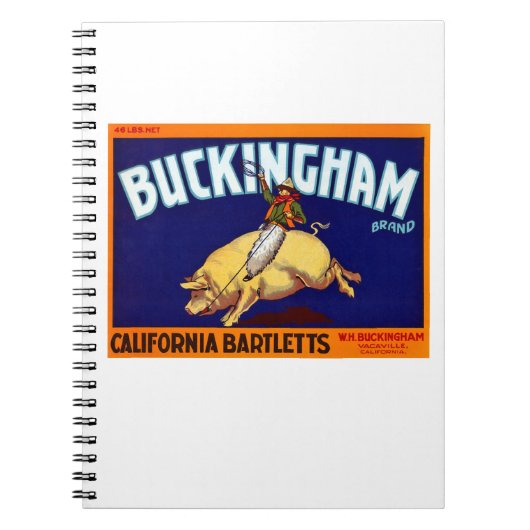 Buckingham Brand California Bartletts Notitieboek (Voorkant)