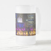 Buckingham Fontaine Chicago Frosted Glass Beer Mug (Devant droit)