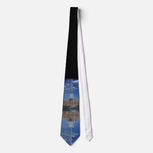 Buckingham Fountain Black Necktie Stropdas (Voorkant)
